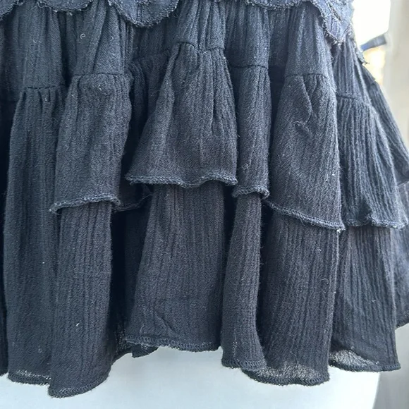 🚫 SOLD Free People Adell Cami Y2K Fairycore Black M - Picture 6 of 11